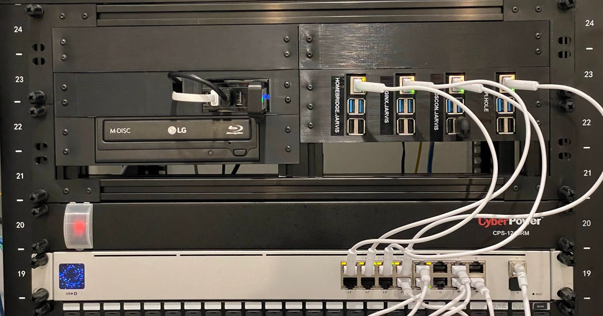 Mini Network Rack by SNR Tech Bytes Download free STL model