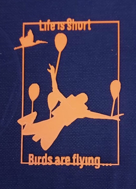 2d wallart / life is short, birds fliying… / Cemal Süreya