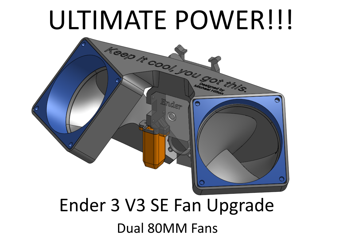 The Ultimate 80MM Ender 3 V3 SE Cooler (With Pictures)