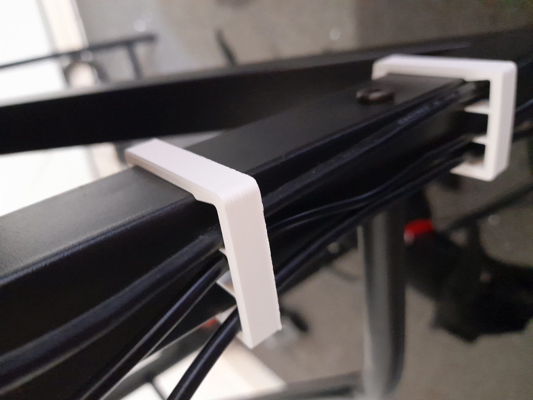 Wire Management for 30mm Square Metal Tubing Desks V1