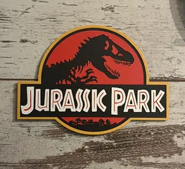 Jurassic Park logo badge (fan art swap at layer height)