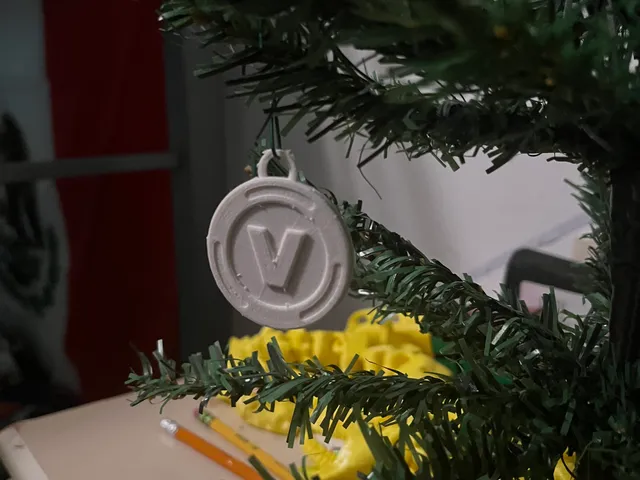 Fortnite V-Buck Ornament
