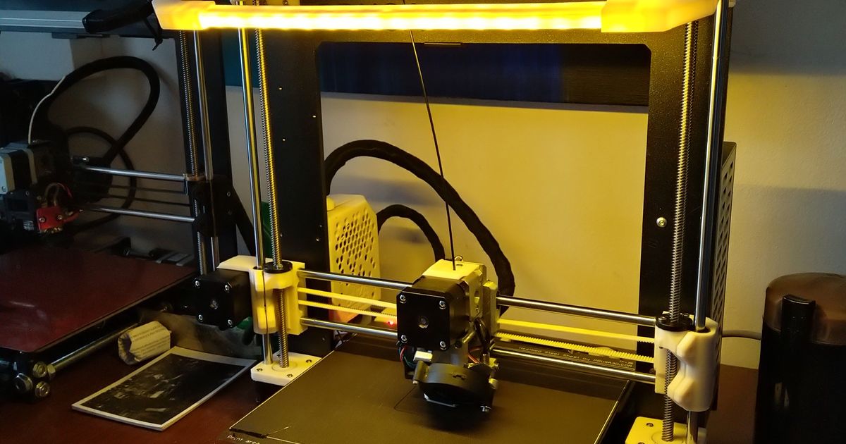 Fully printable LED bar for i3 printers. by David | Download free STL ...