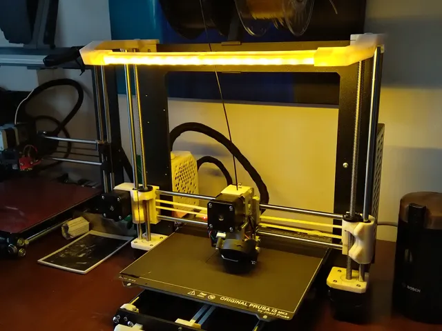 Fully printable LED bar for i3 printers.
