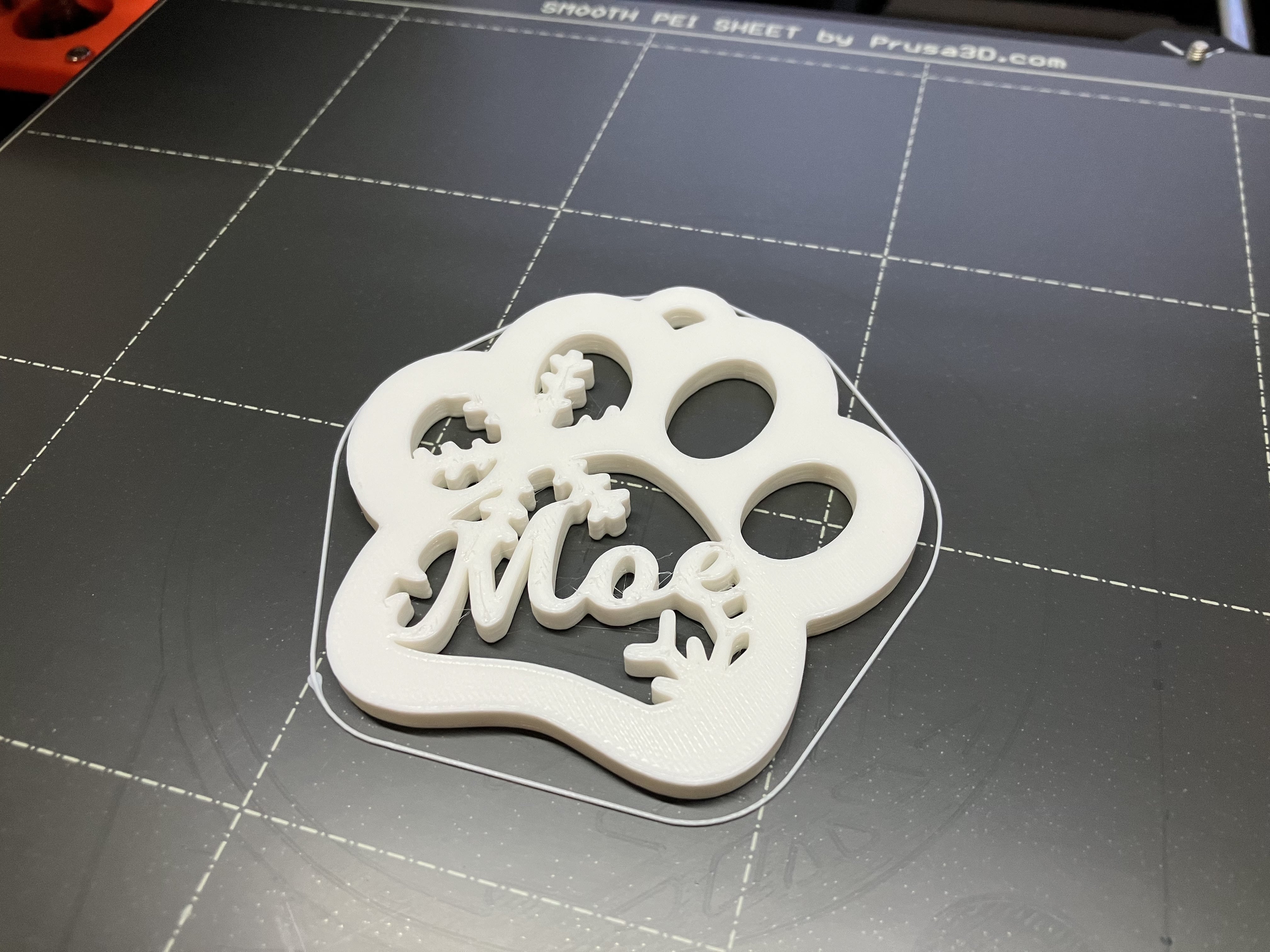 Paw Print Christmas Ornament By SnowBound Download Free STL Model paw-print-christmas-ornament-by-snowbound-download-free-stl-model