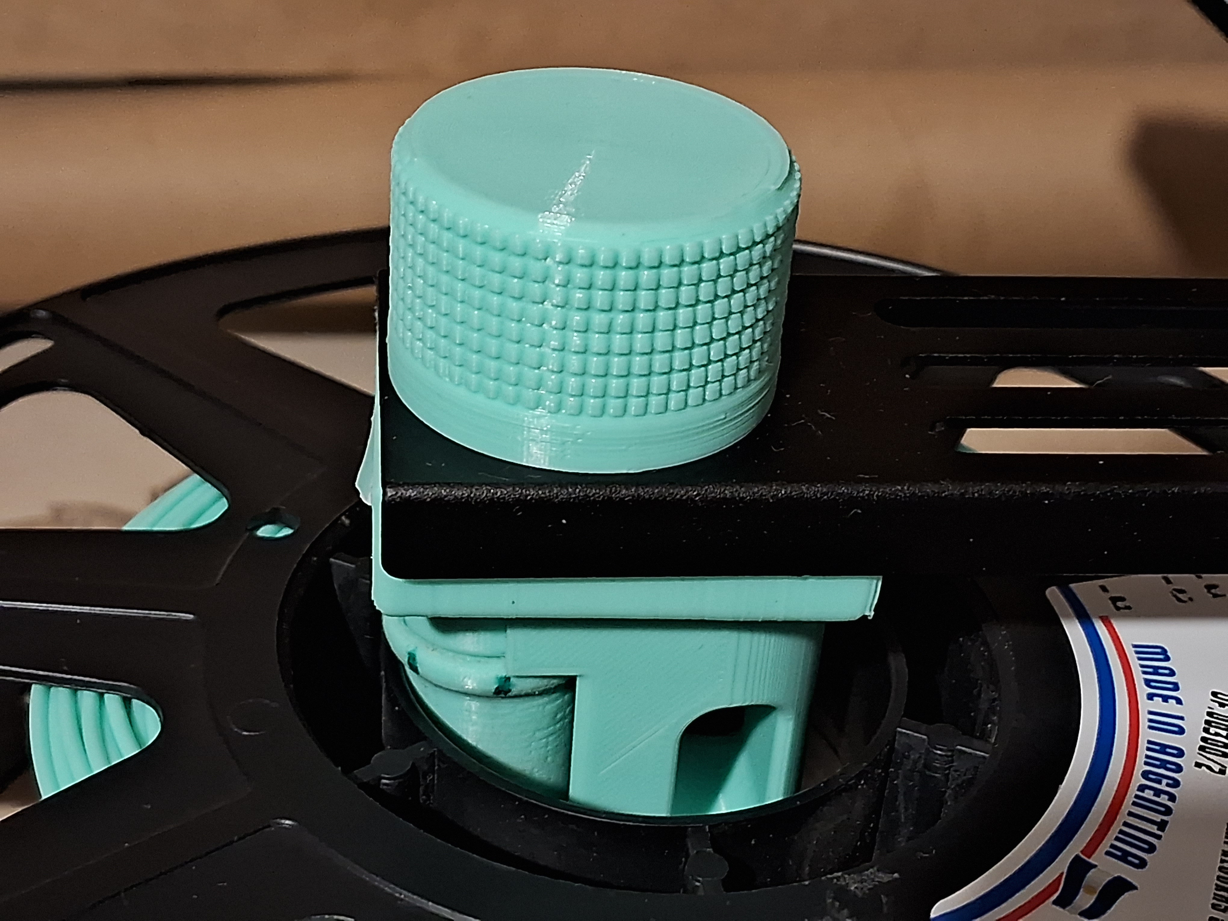Knurled knob for Filler filament holder 3D model thumbnail