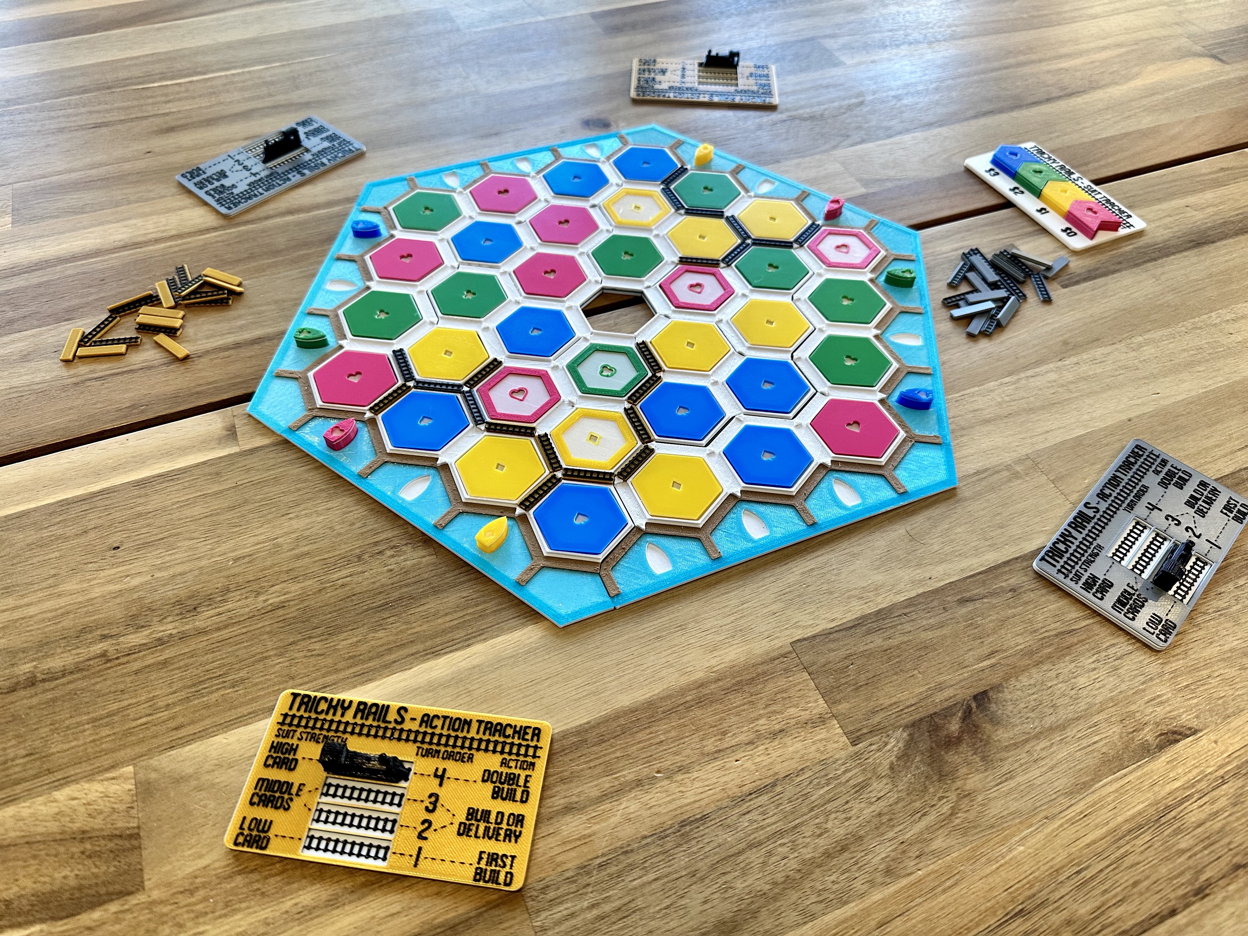 Tricky Rails and Sins of Our Fathers Game Board and Pieces