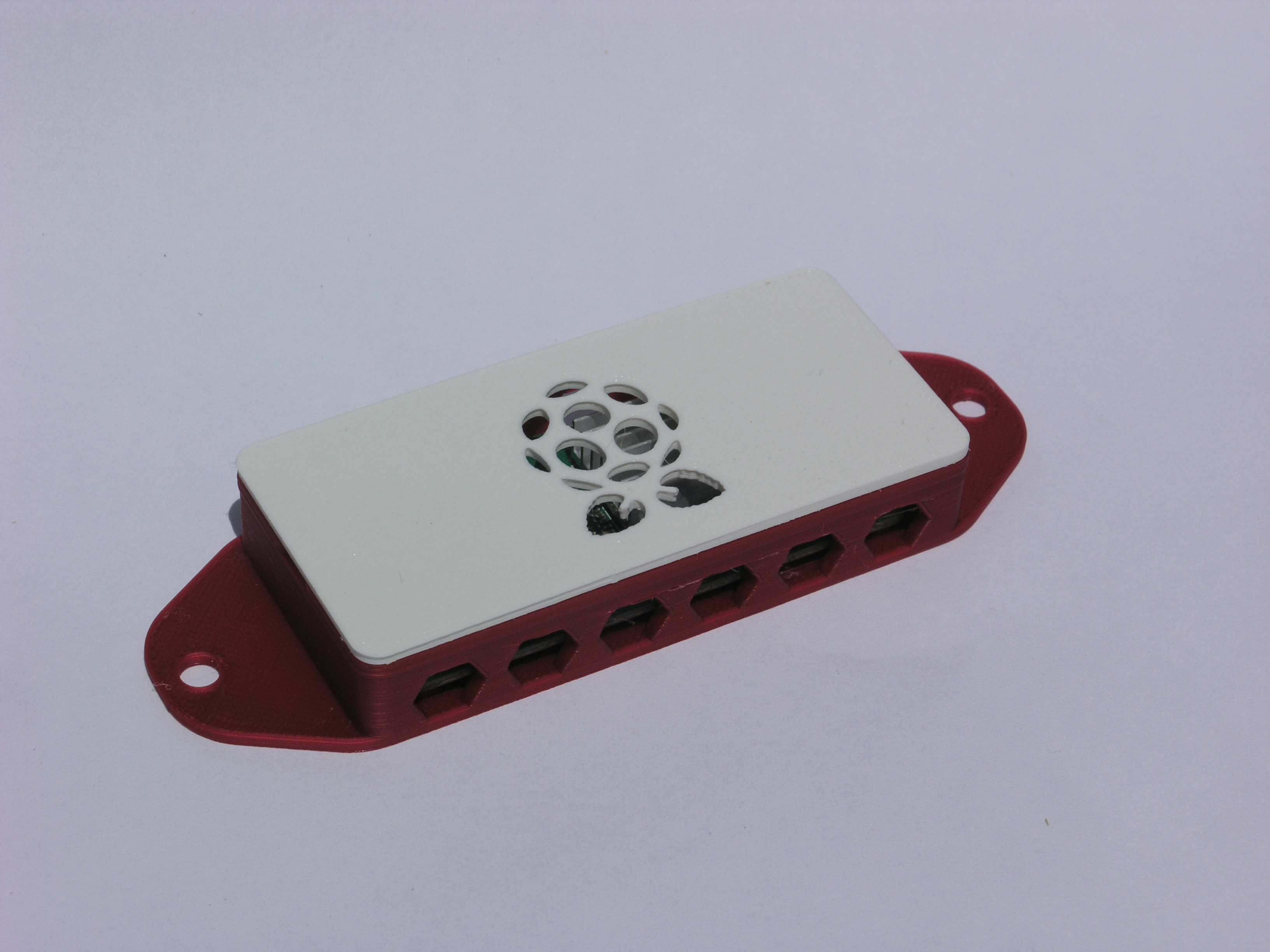 Miniatura 10 do modelo 3D Raspberry Pi Zero simplistic case with logo [Remix]