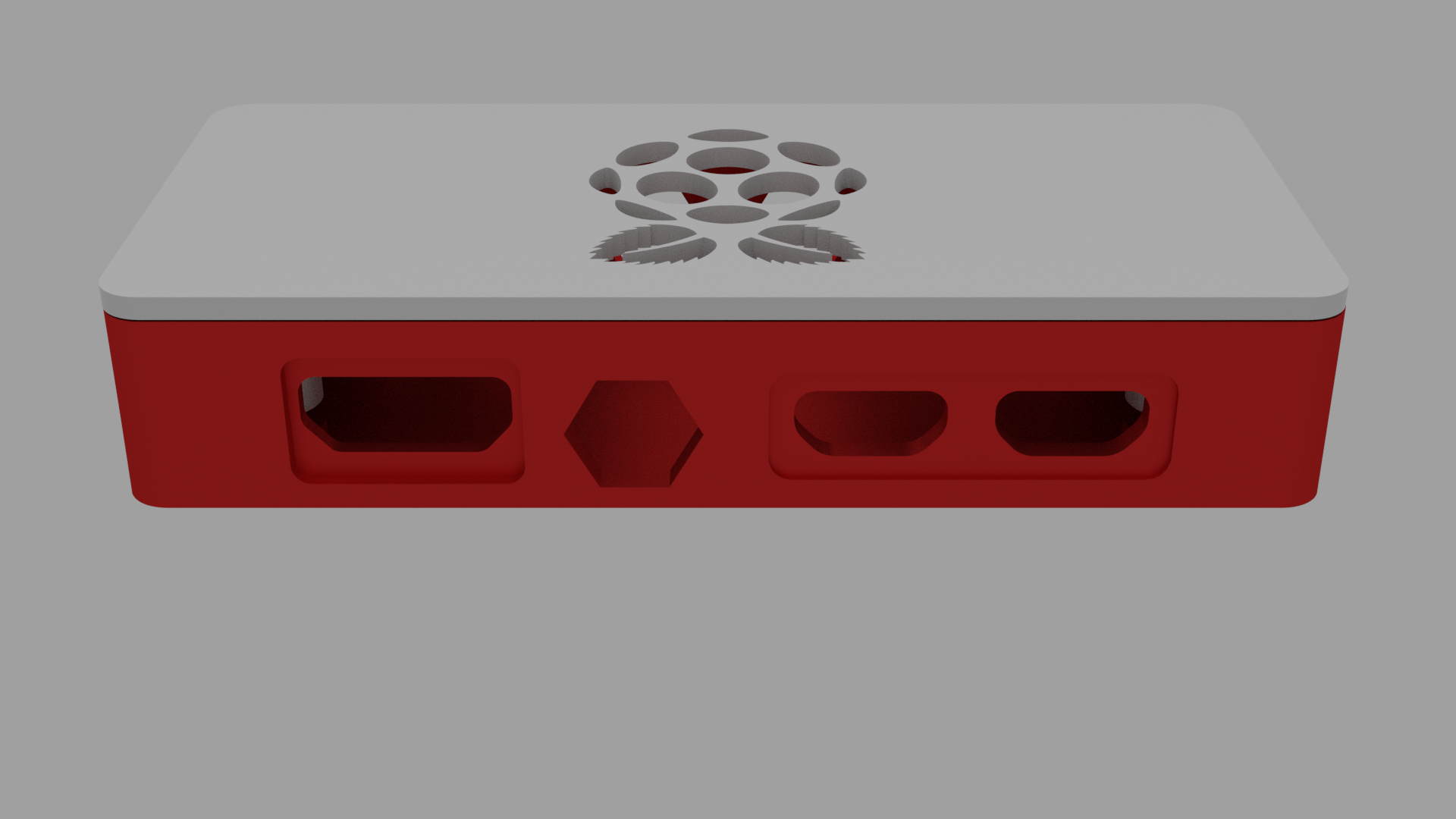 Miniatura 7 do modelo 3D Raspberry Pi Zero simplistic case with logo [Remix]