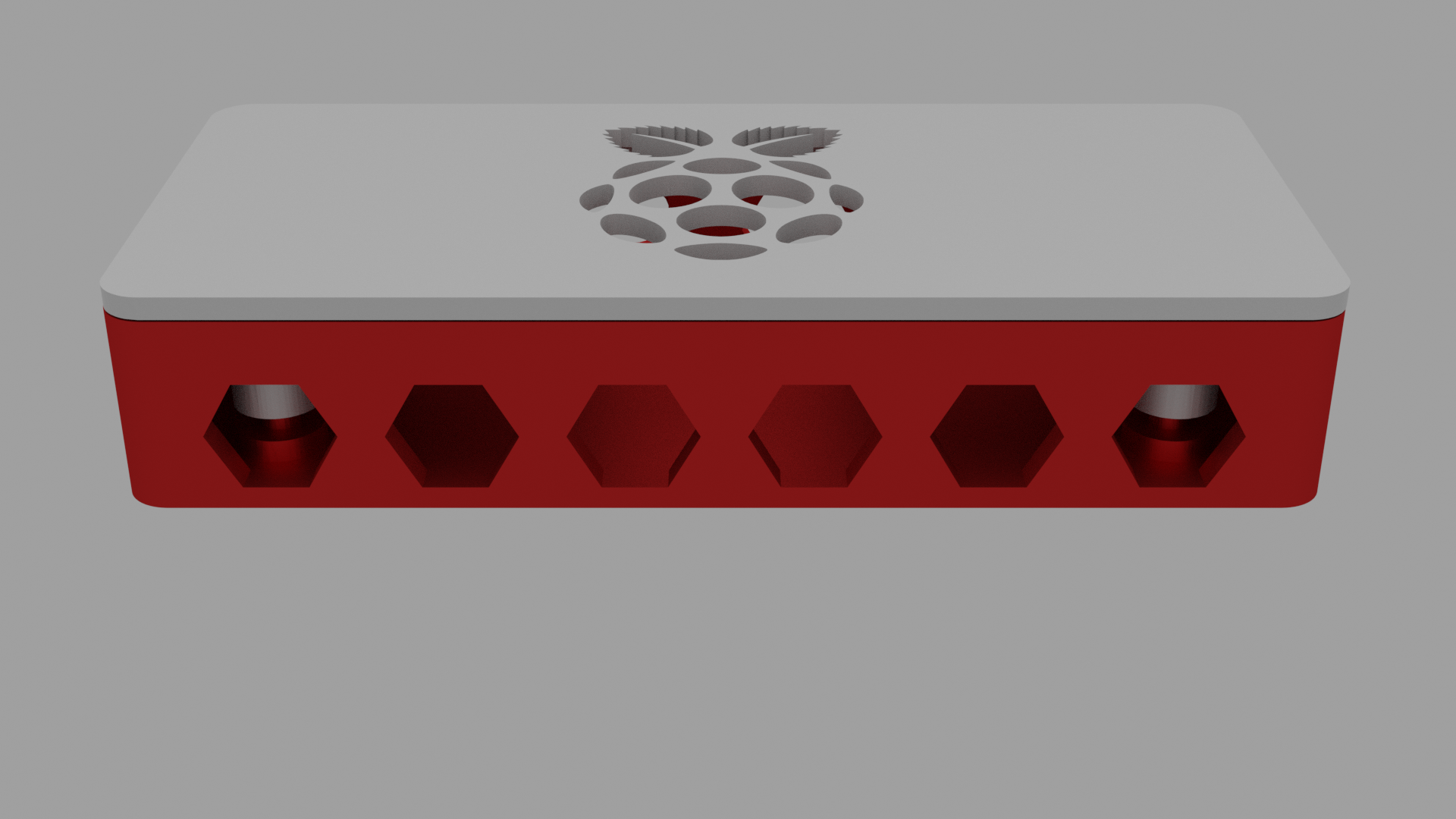 Miniatura 8 do modelo 3D Raspberry Pi Zero simplistic case with logo [Remix]