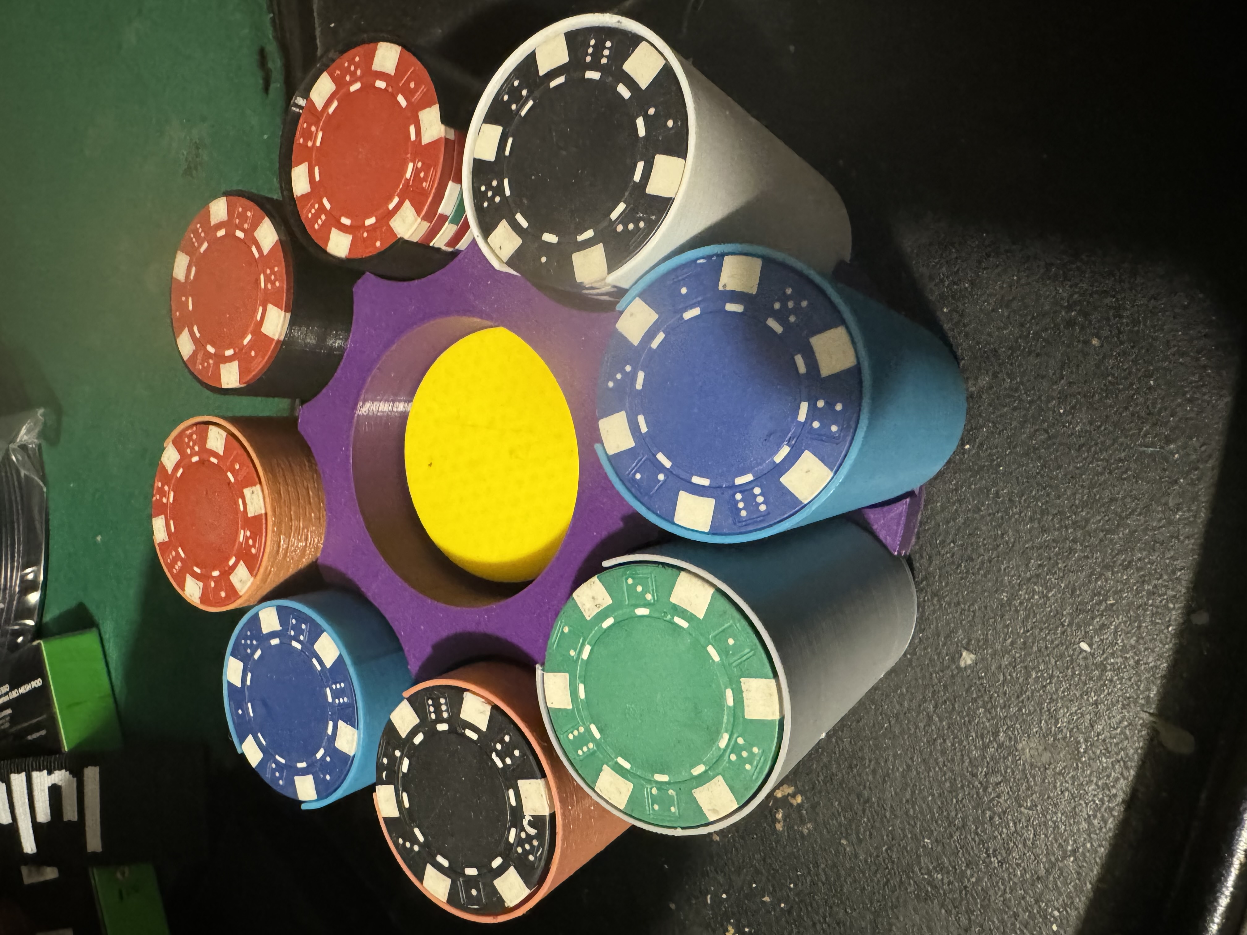 Spinning Poker Chip Holder by Kopp3D Download free STL model