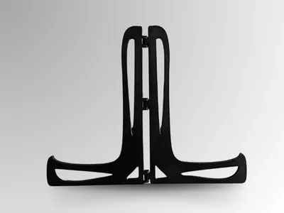 3D model Folding Metal Book Stand Teal - TurboSquid 1833311