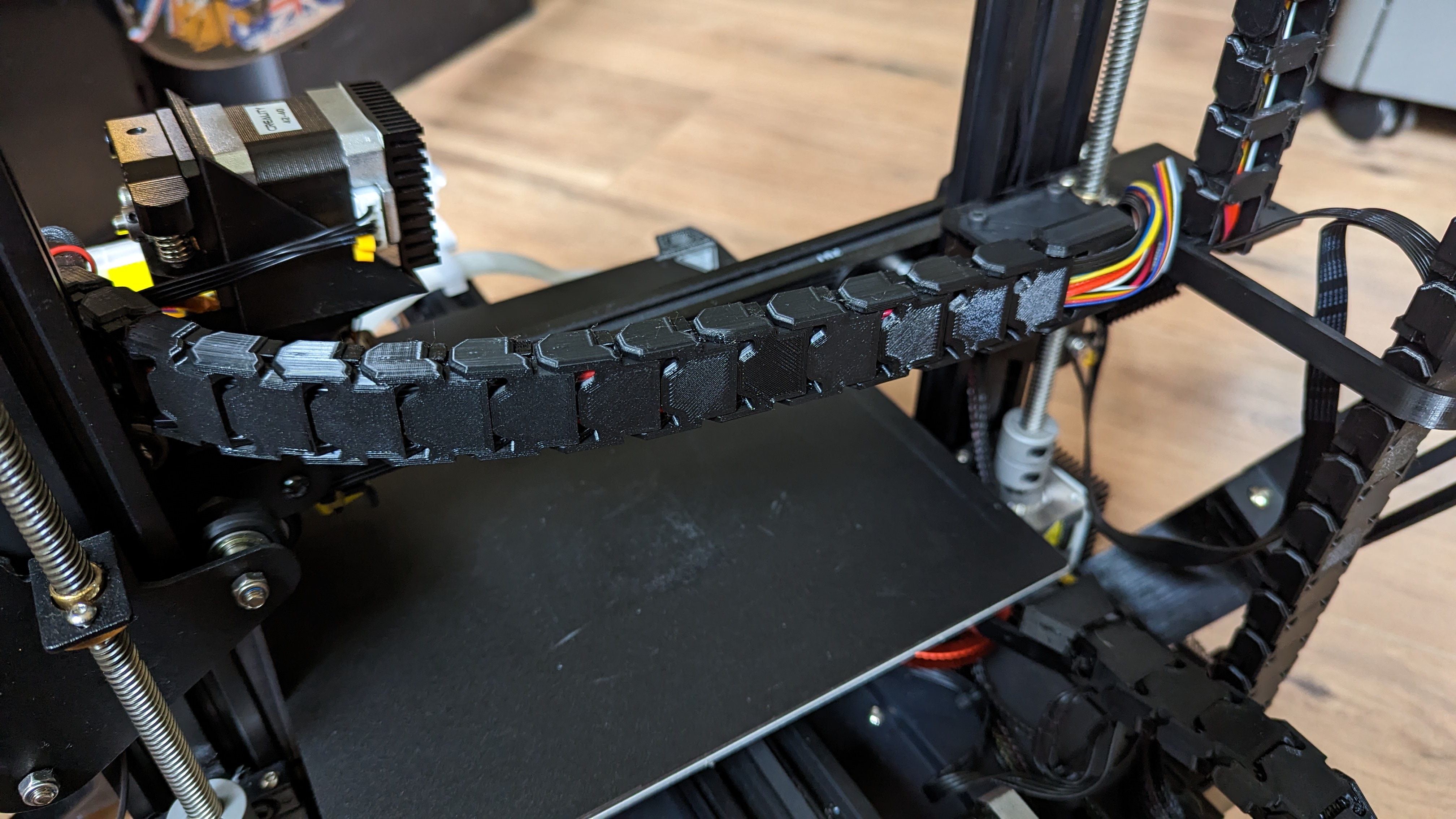 Ender 3 v2 Neo Cable Chain and Direct Drive extruder mount by CosmicNimbus Download free STL