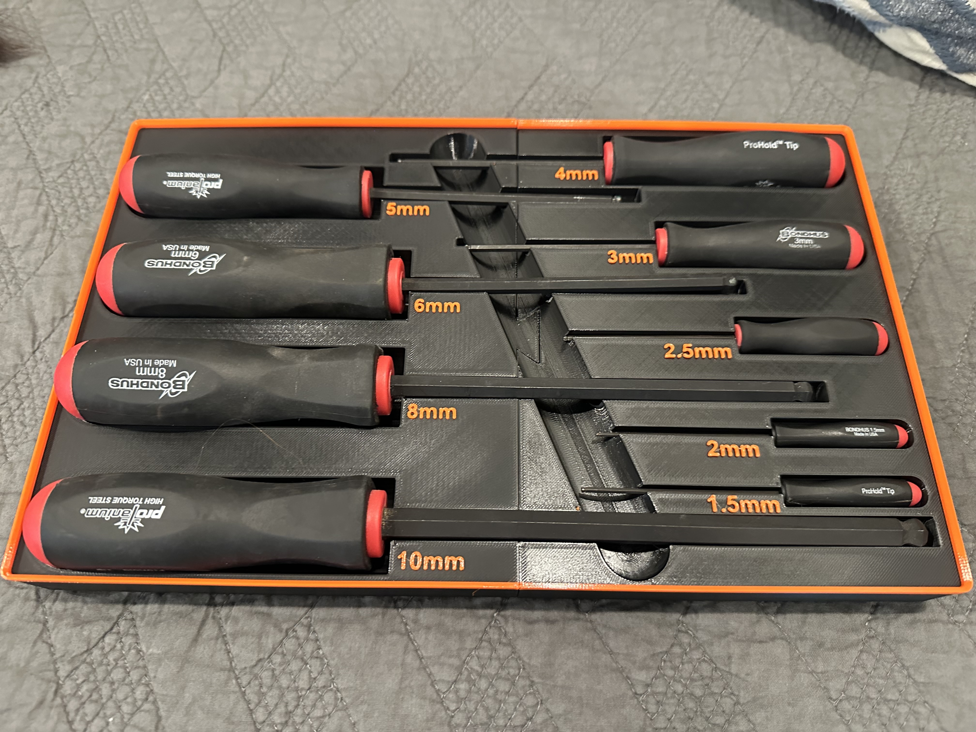 Gridfinity - Metric Allen Wrench Screwdriver Holder