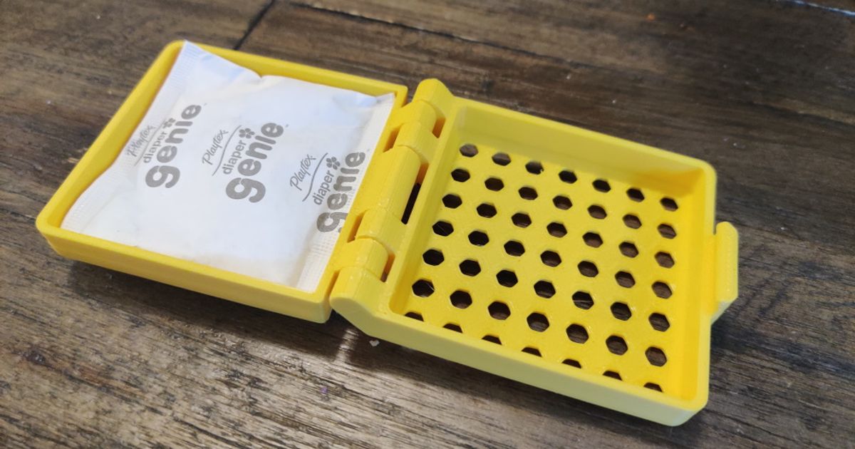 Playtex Diaper Genie Carbon Filter Holder (Print in Place) by RT3D