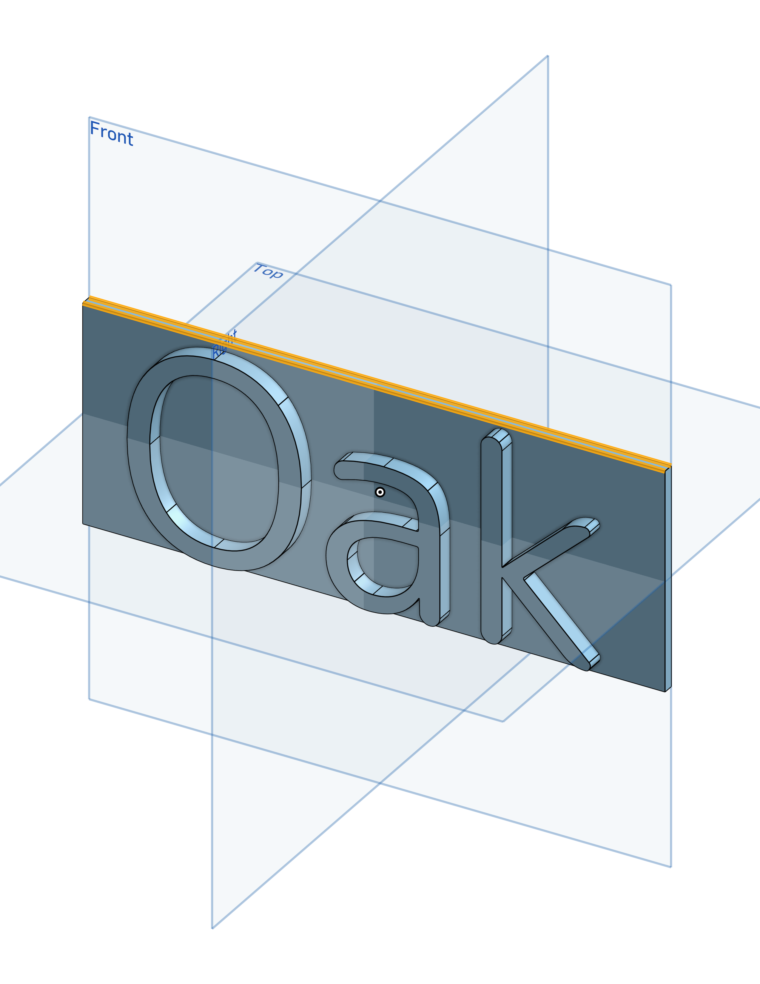 Oak label