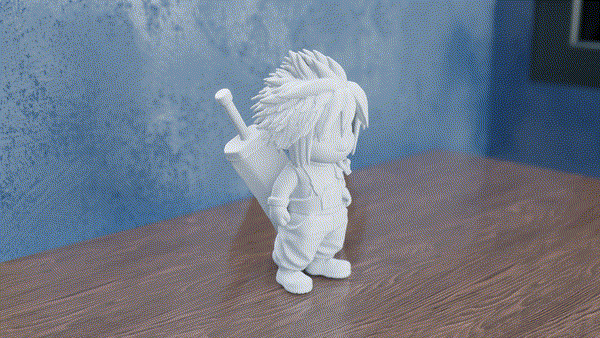 Miniatura 3 do modelo 3D Chibi Cloud Strife