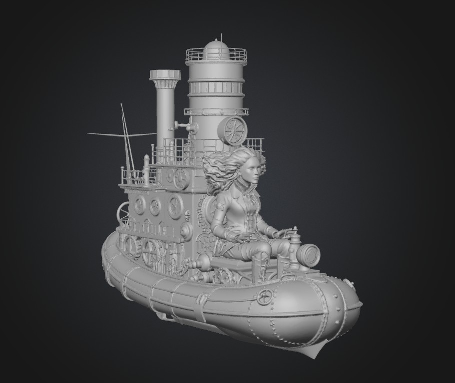 Clockwork Maiden in the Tempest