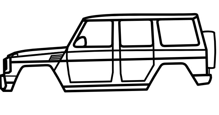 Mercedes G Class 23 Coloring Pages G-class Coloring Page - Etsy