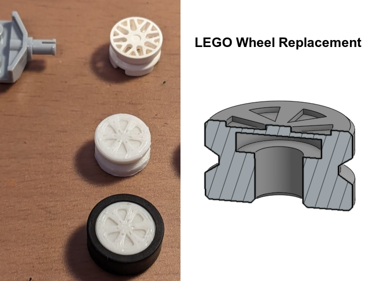 LEGO 93595 replacement wheel