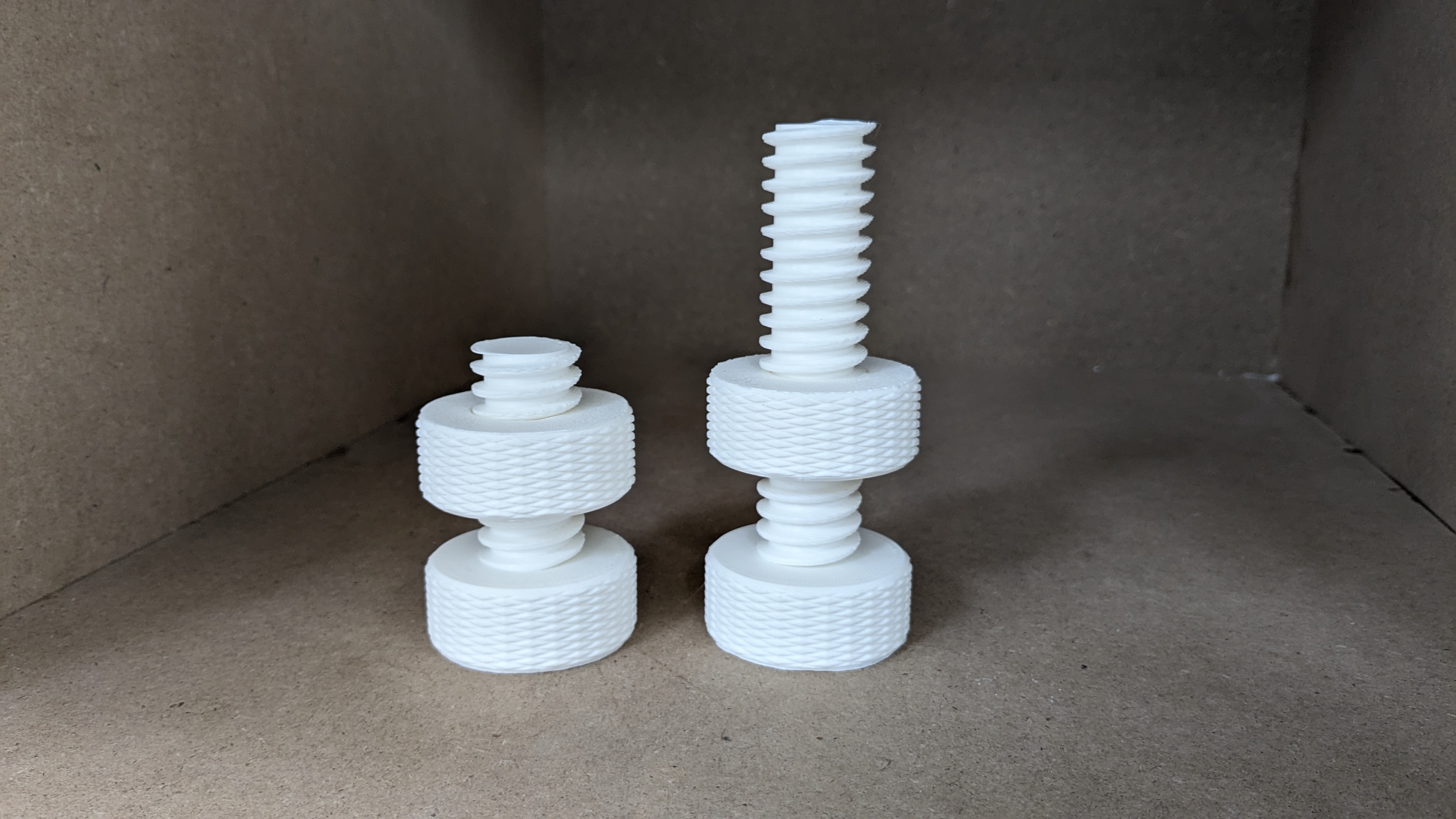 KNURLED NUT AND BOLT by Salman 3DP Download free STL model