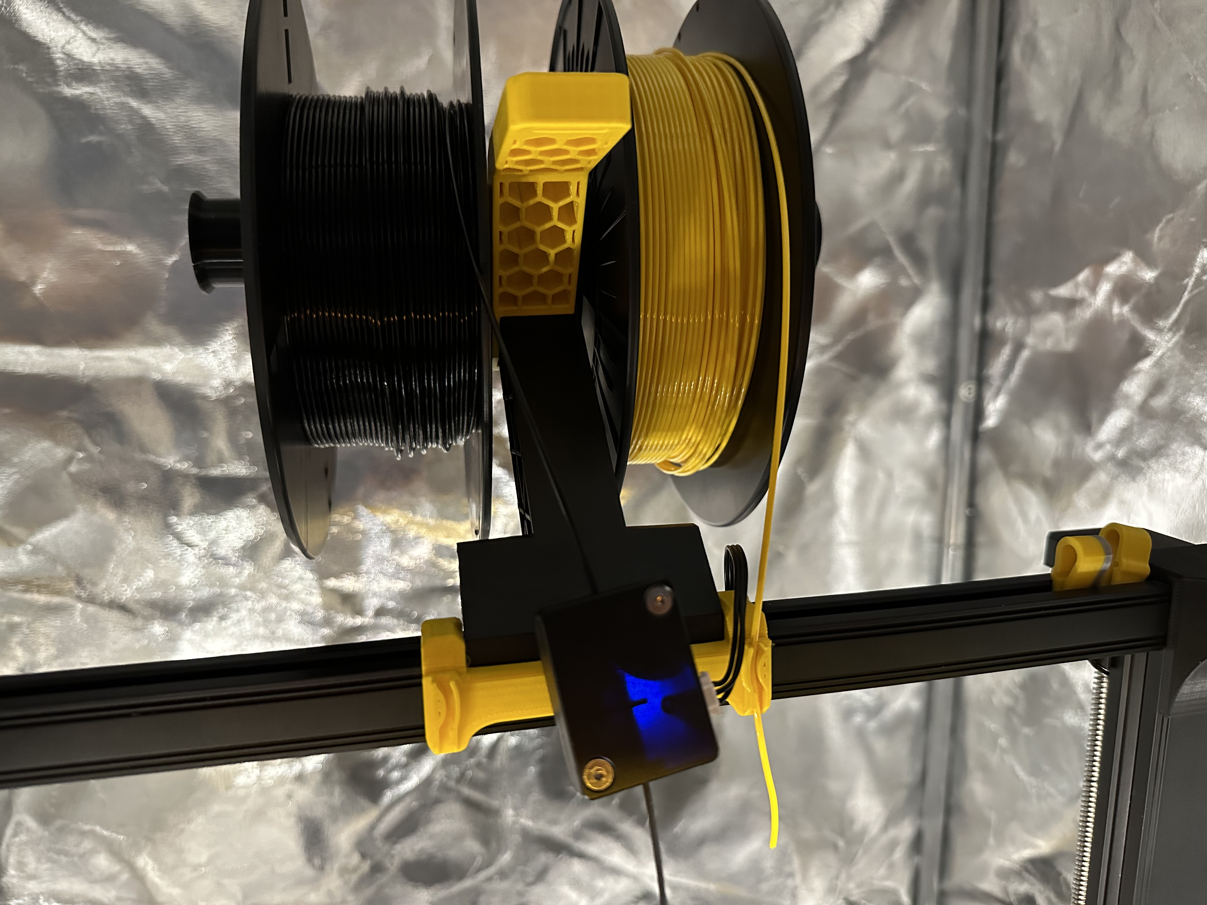 Ender 3 S1 Plus Dual Filament Sensor Relocation Bracket