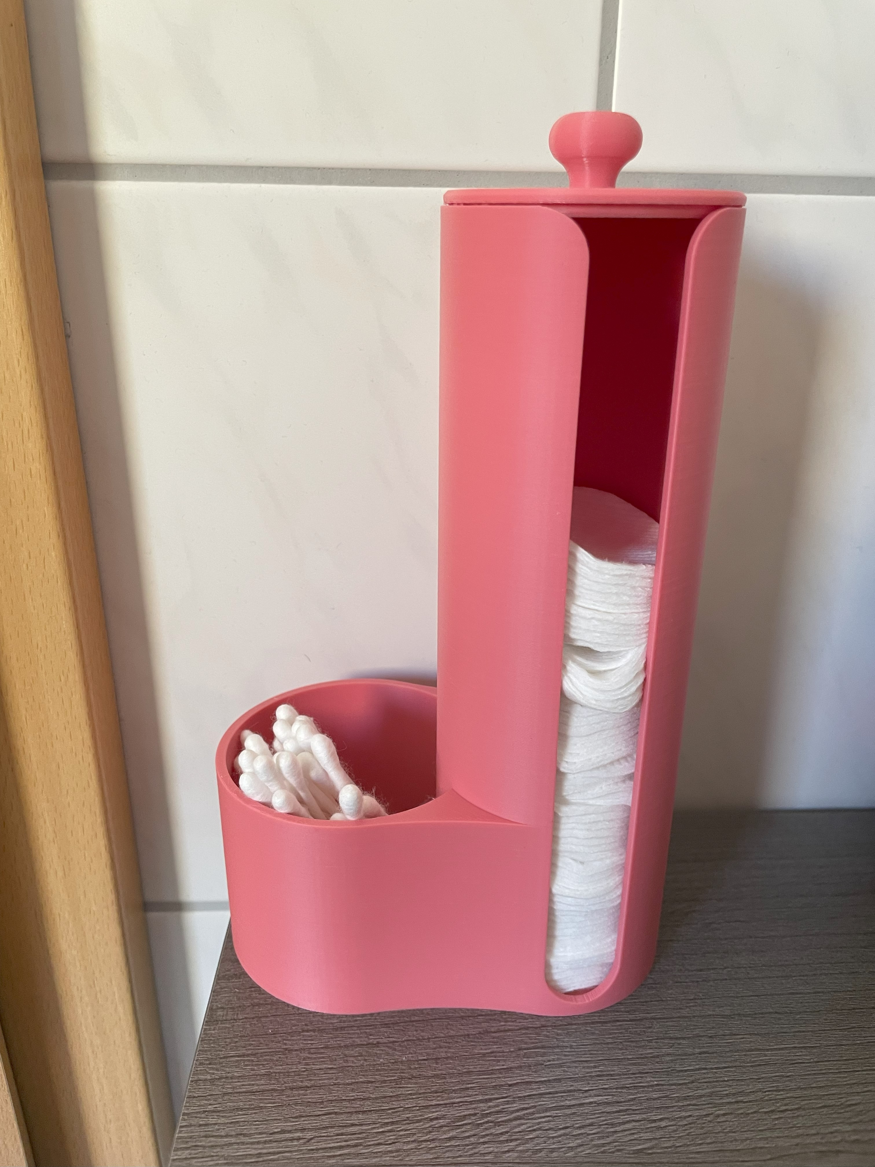 Cotton Pad and Tips Holder Extended 3D model thumbnail
