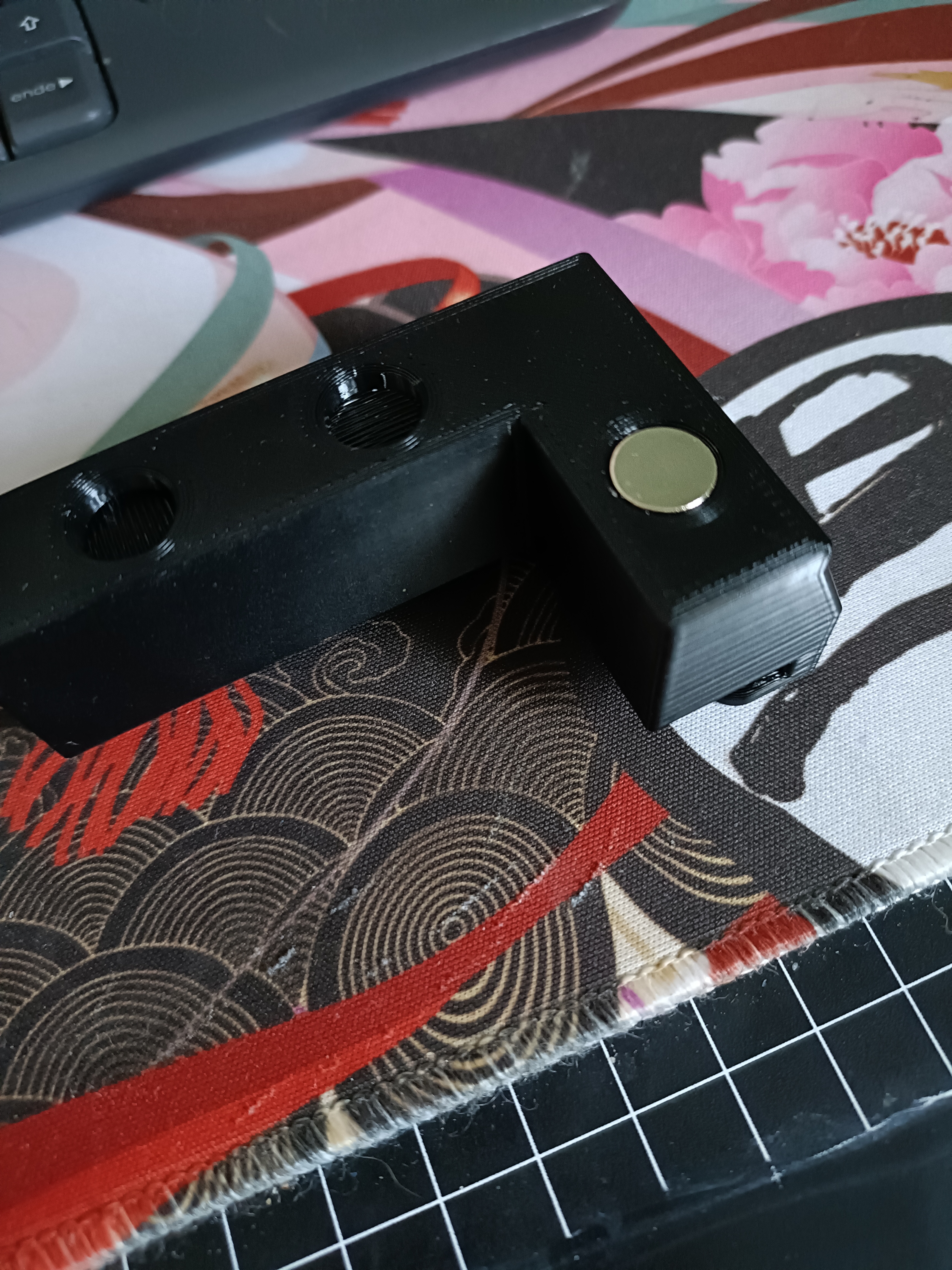 snapfit top glass lid corners w/ magnetholes for Bambu lab P1S/X1C — thumbnail 2