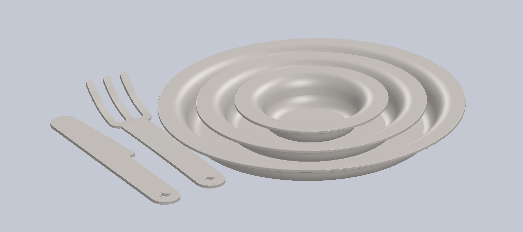 assiette avec couvert