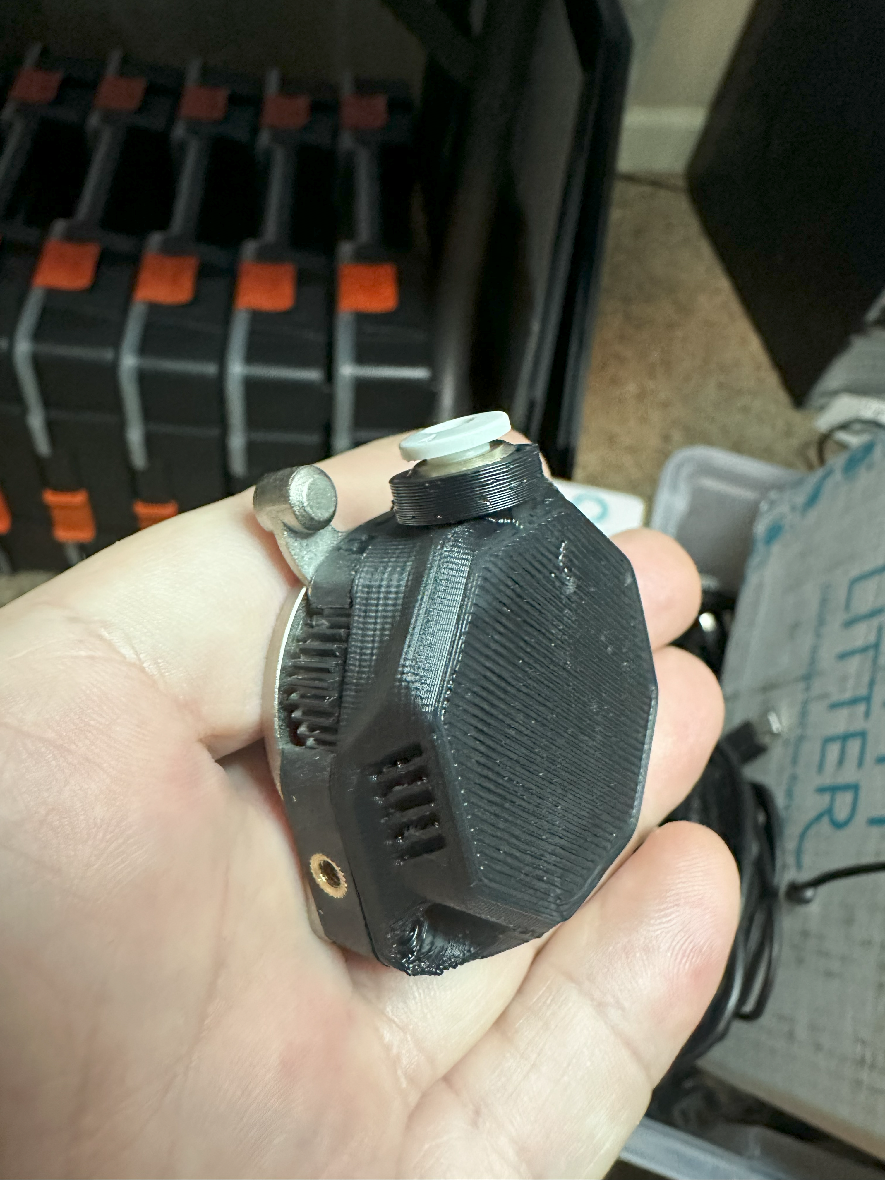 K1 Extruder with Filament Runout Sensor (remixed) 3D model thumbnail