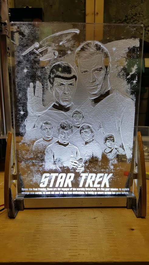 Startrek Tos acrylic led stand