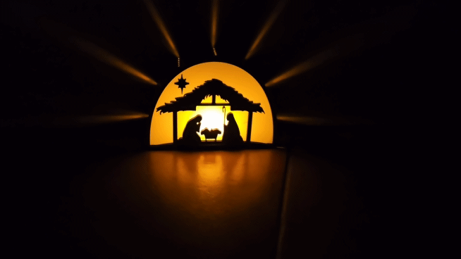 Pesebre Navidad Iluminado
