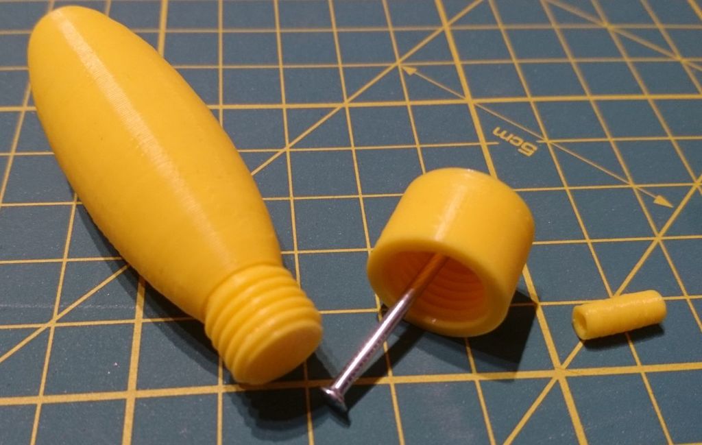 Stitching Awl assembly for nail by Martin K Download free STL model