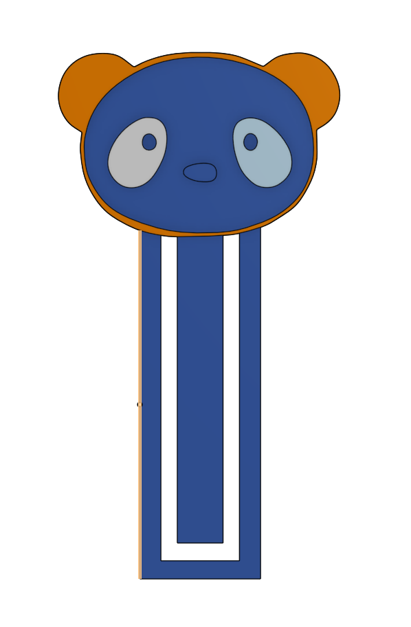Miniatura 5 do modelo 3D Panda bookmark