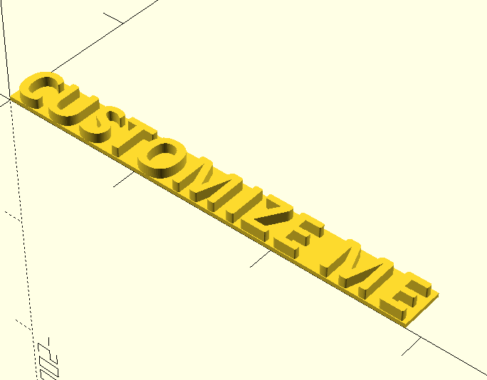 Customizable Sign by imayliketrains | Download free STL model ...