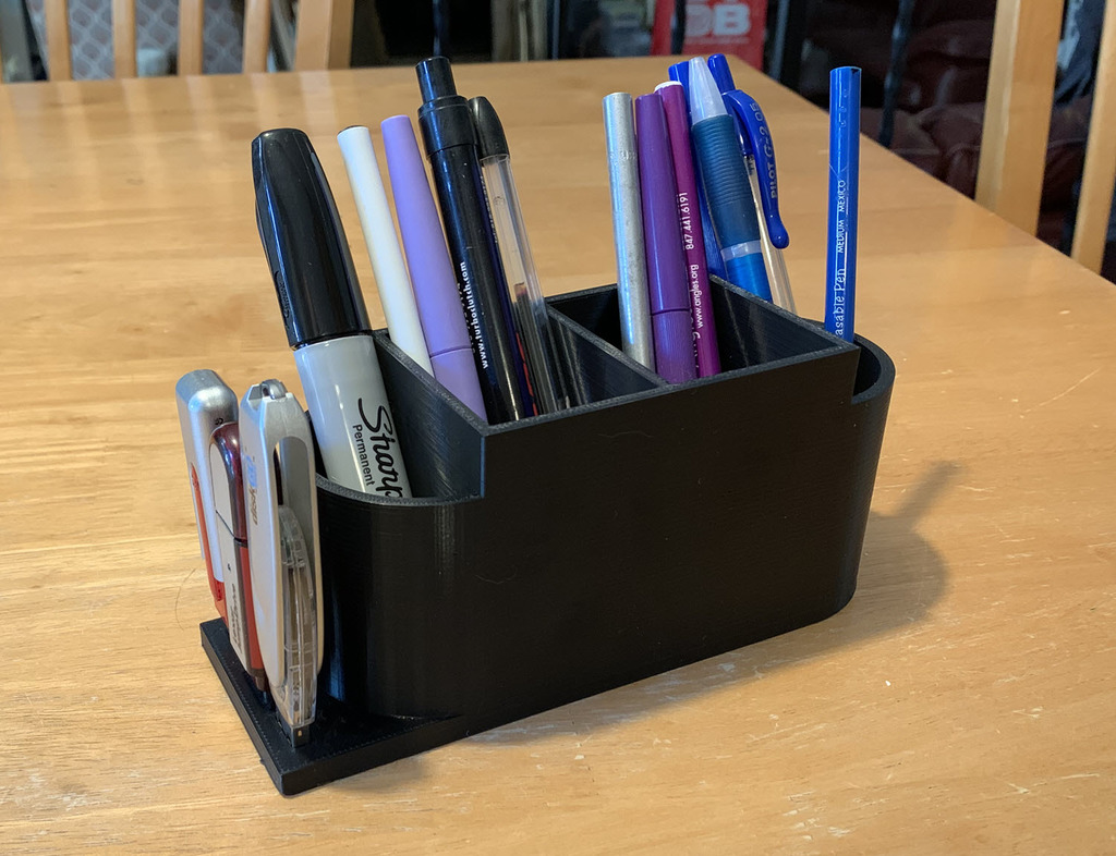 Pen and USB Flash Drive Holder by TechGuyChad Download free STL model