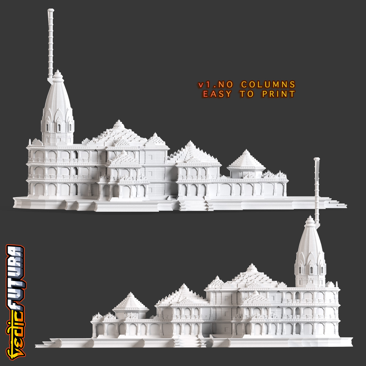 [New Version!] Ayodhya Ram Temple - No Supports Required! Easy Print ...