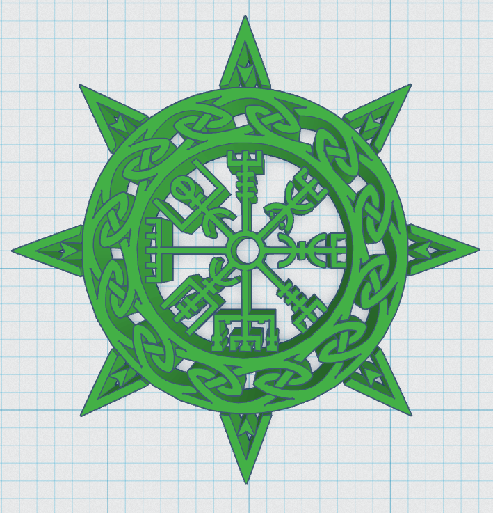 Miniatura 2 do modelo 3D Viking Shield Coaster 8