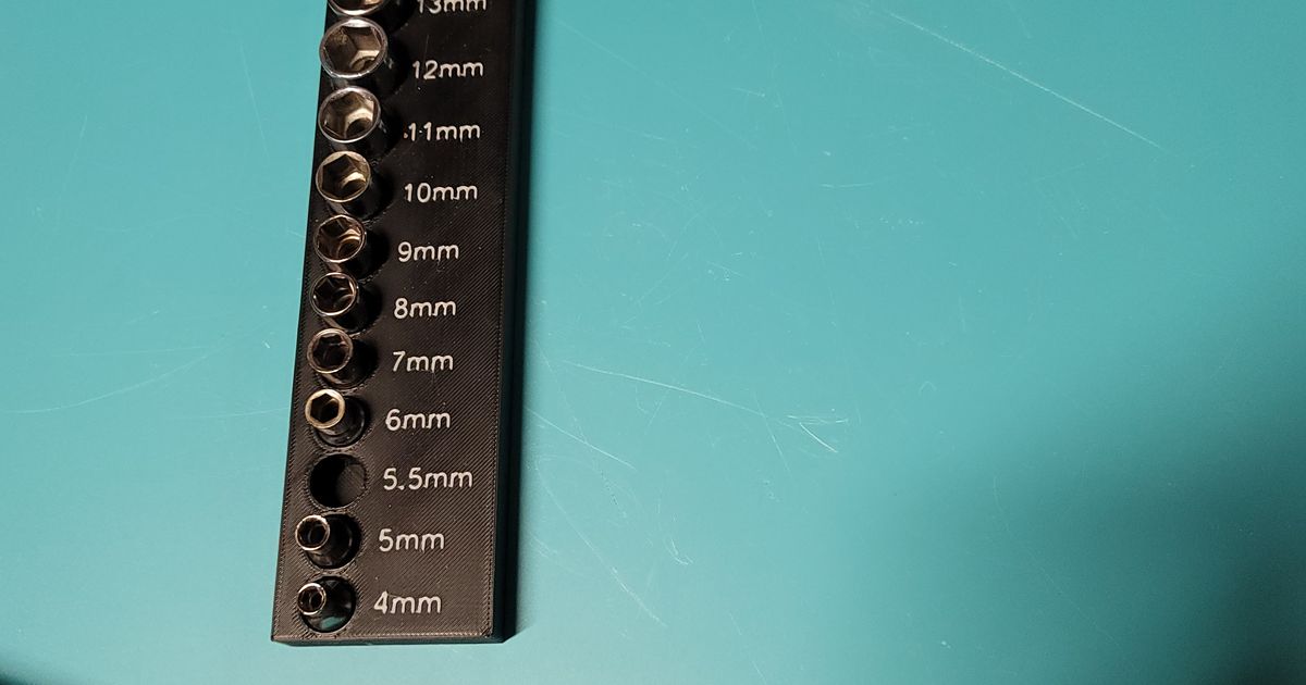 Socket holder for 1/4