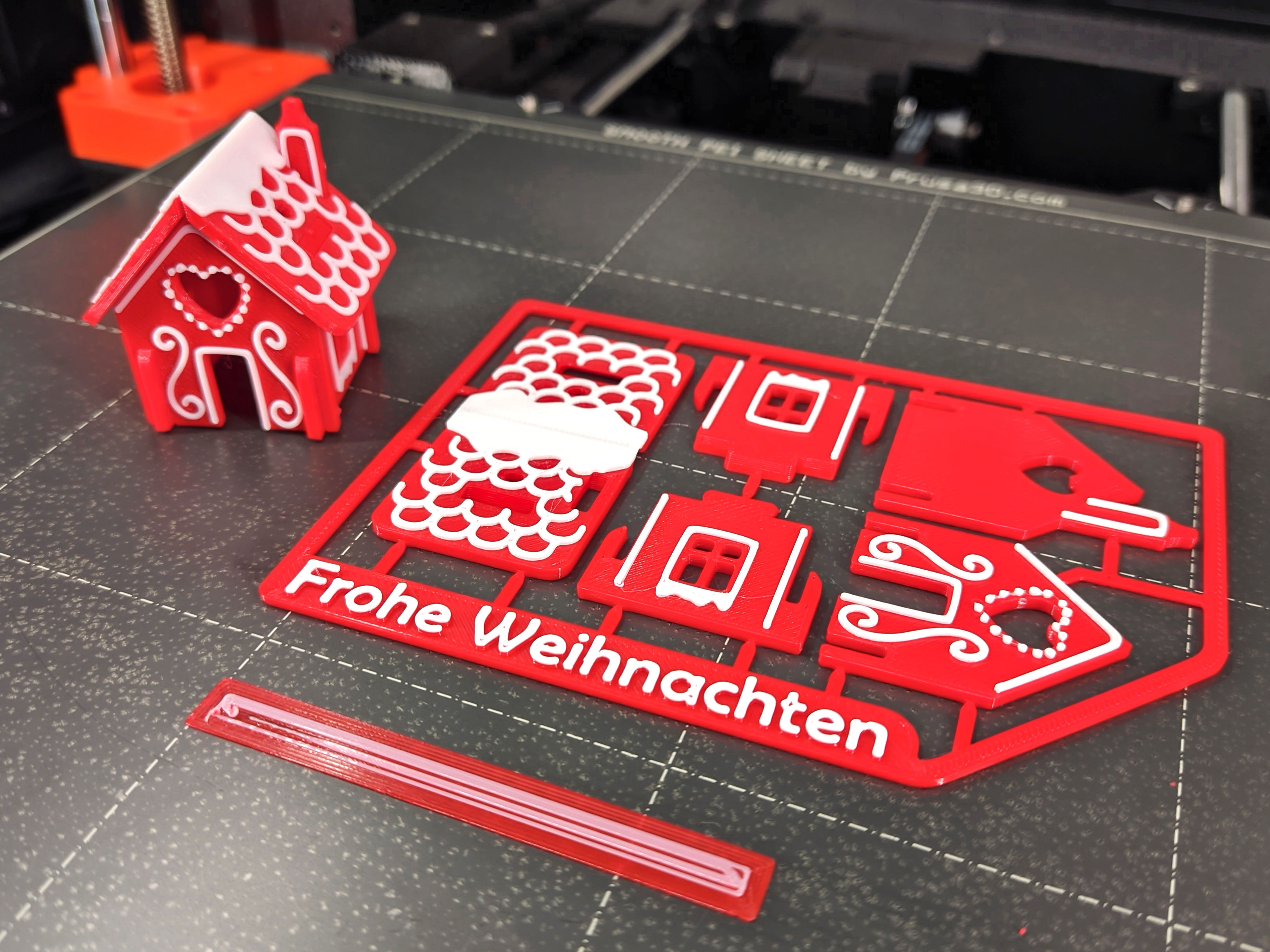 Lebkuchenhaus Postkarten-Bausatz