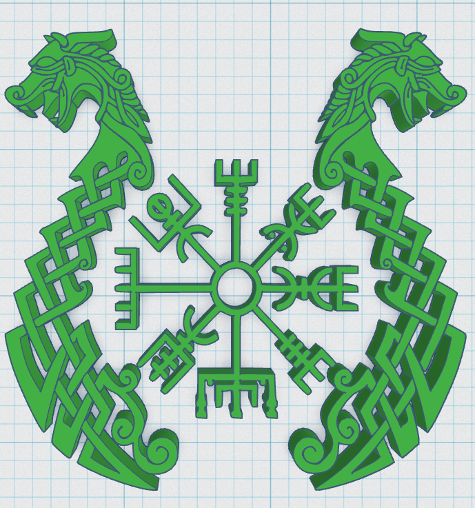Miniatura 2 do modelo 3D Viking Shield Coaster 31