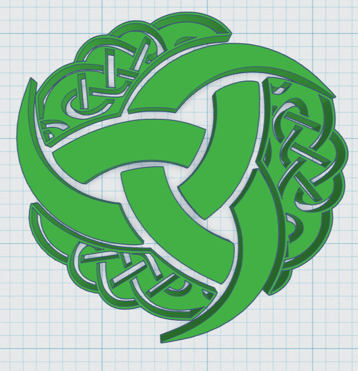 Miniatura 2 do modelo 3D Viking Shield Coaster 40