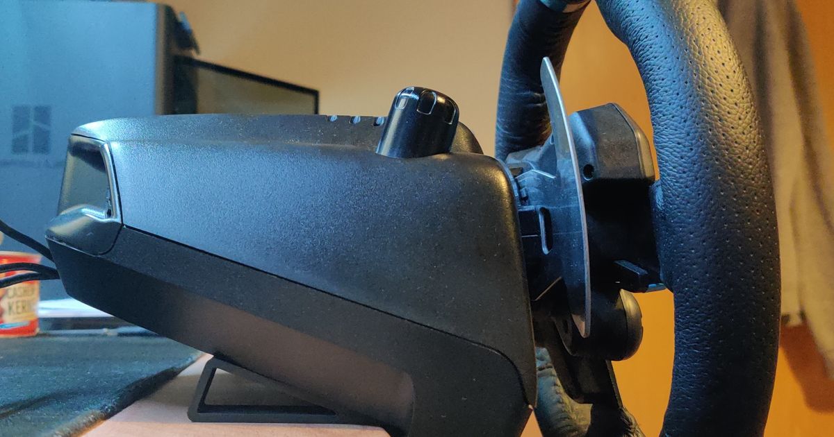 Logitech G29 / G920 Angled Mount by HuMa Download free STL model