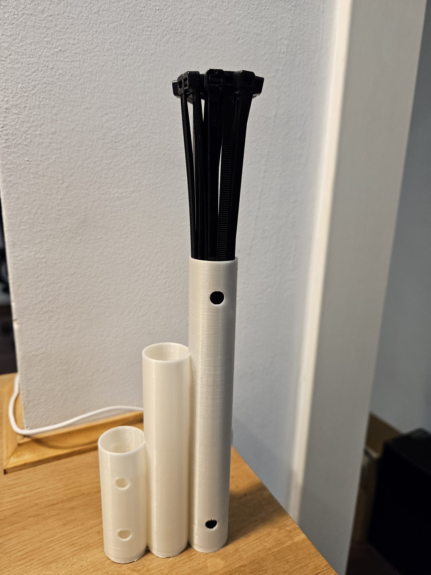 Ziptie organizer