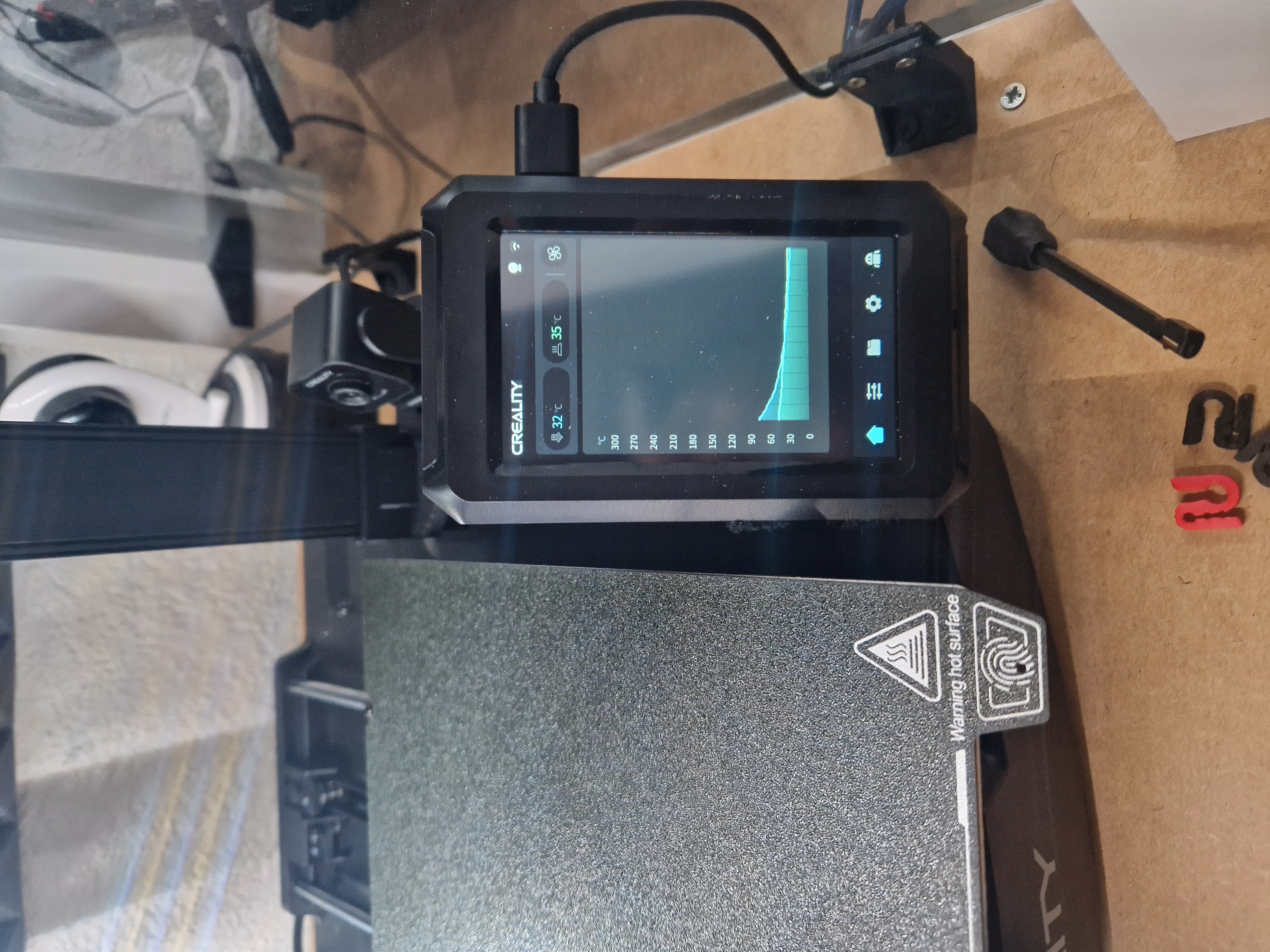 Ender 3 V3 KE LCD repositioned bracket *updated*