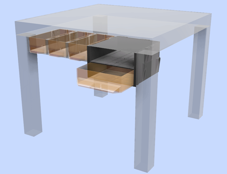 Double right side cases for Lack Drawers