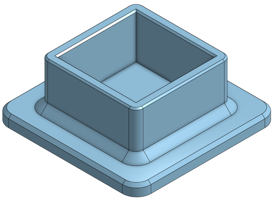 Table Feet  / Caster Cap for 20mm Square Legs