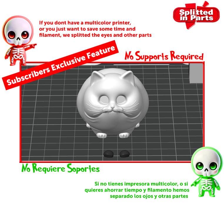 Miniatura 5 do modelo 3D FREE Chubby Cat