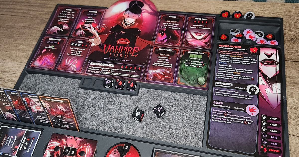 Dice Throne Battle Tray by Beticboardgaming Printables Store