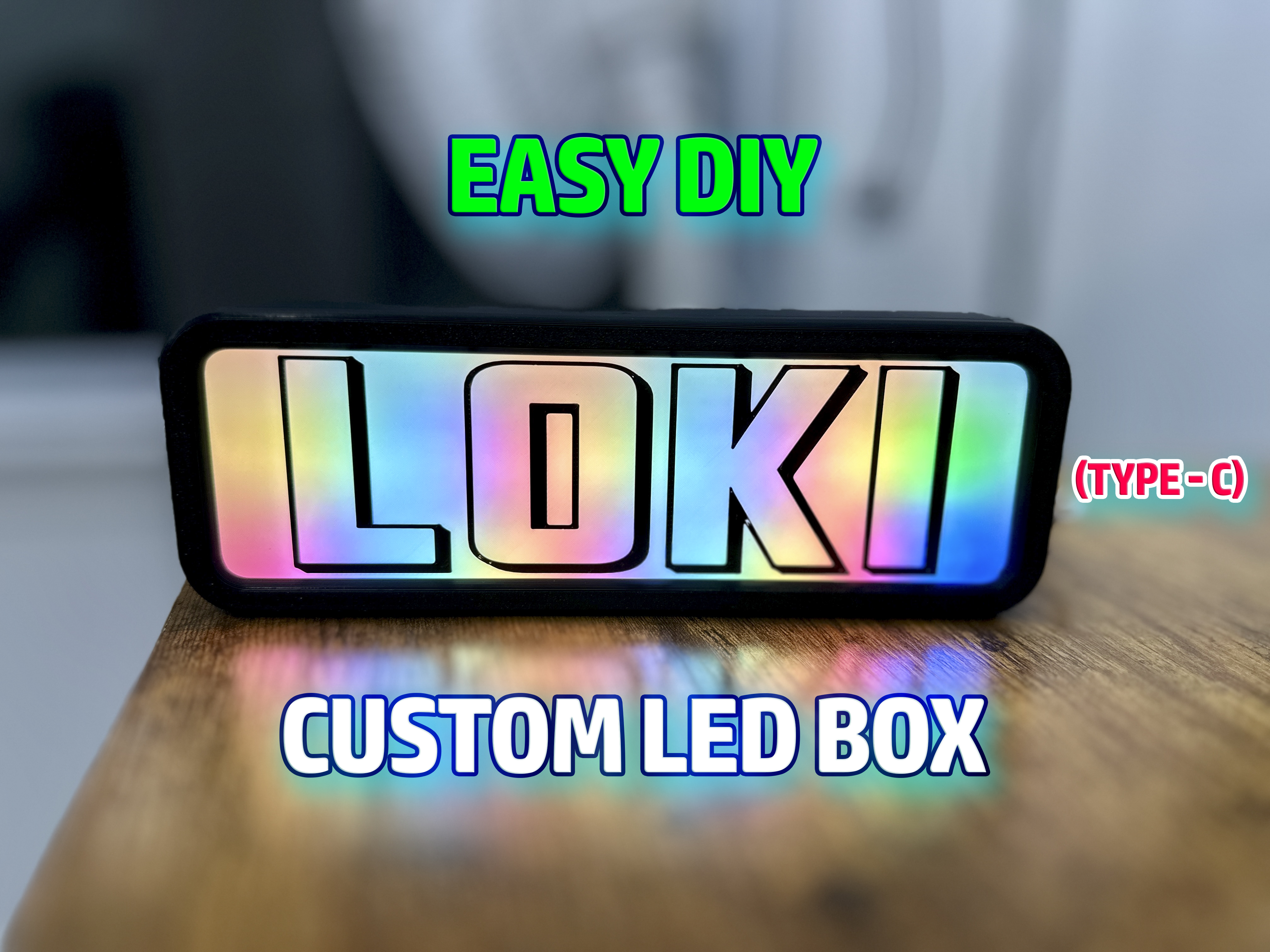 Custom Led Box - Easy Print - WLED